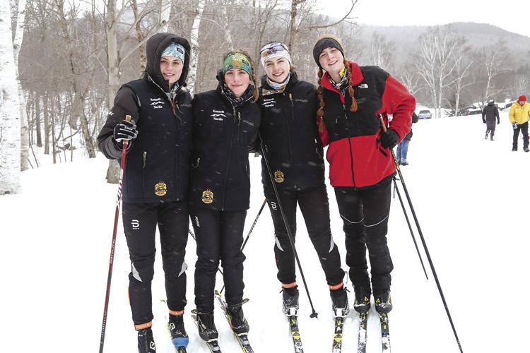 KHS cross-country ski - Meet of Champions - Four KHS girls