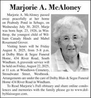 Marjorie A. McAloney