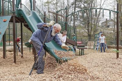05-10-24 Jackson Playground chips off slide