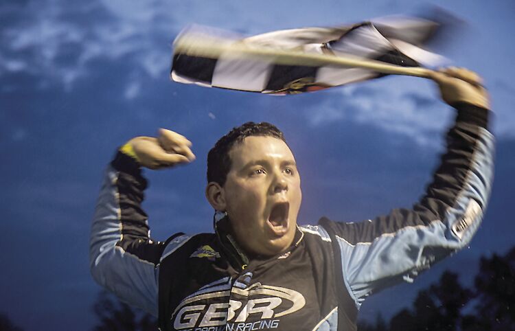 Gabe Brown wins Super Late Model 2