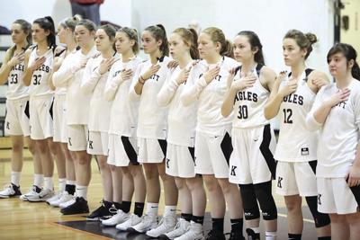 KHS Girls Basketball - Team at Farmington