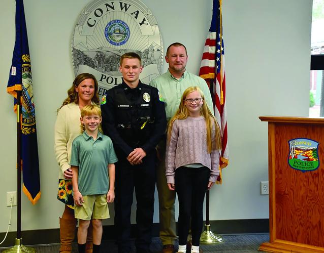 Conway patrolman Jack Robinson and family