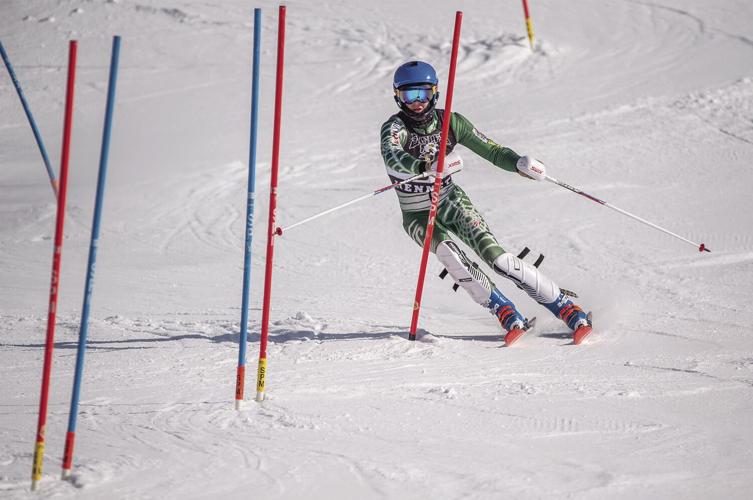 KHS boys alpine state meet - Reed Karnopp fourth-fastest slalom Eagle