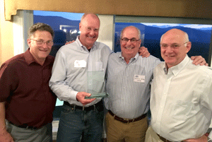 Ski Museum's Bo Adams receives Bill Whitney Award at Ski NH conference