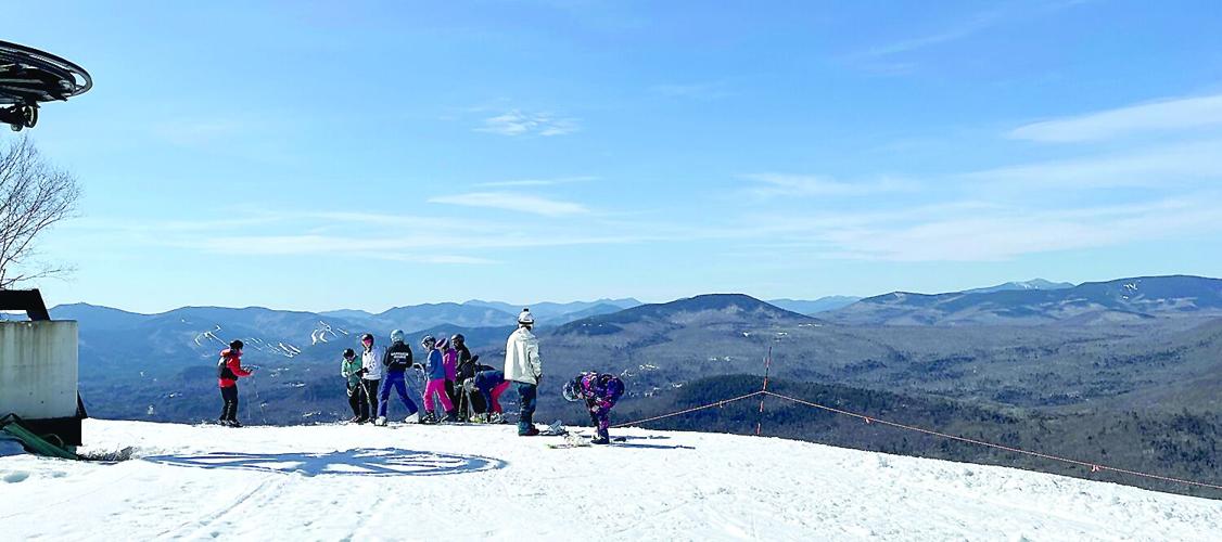 Nordic Tracks - still skiing - Black Mountain summit