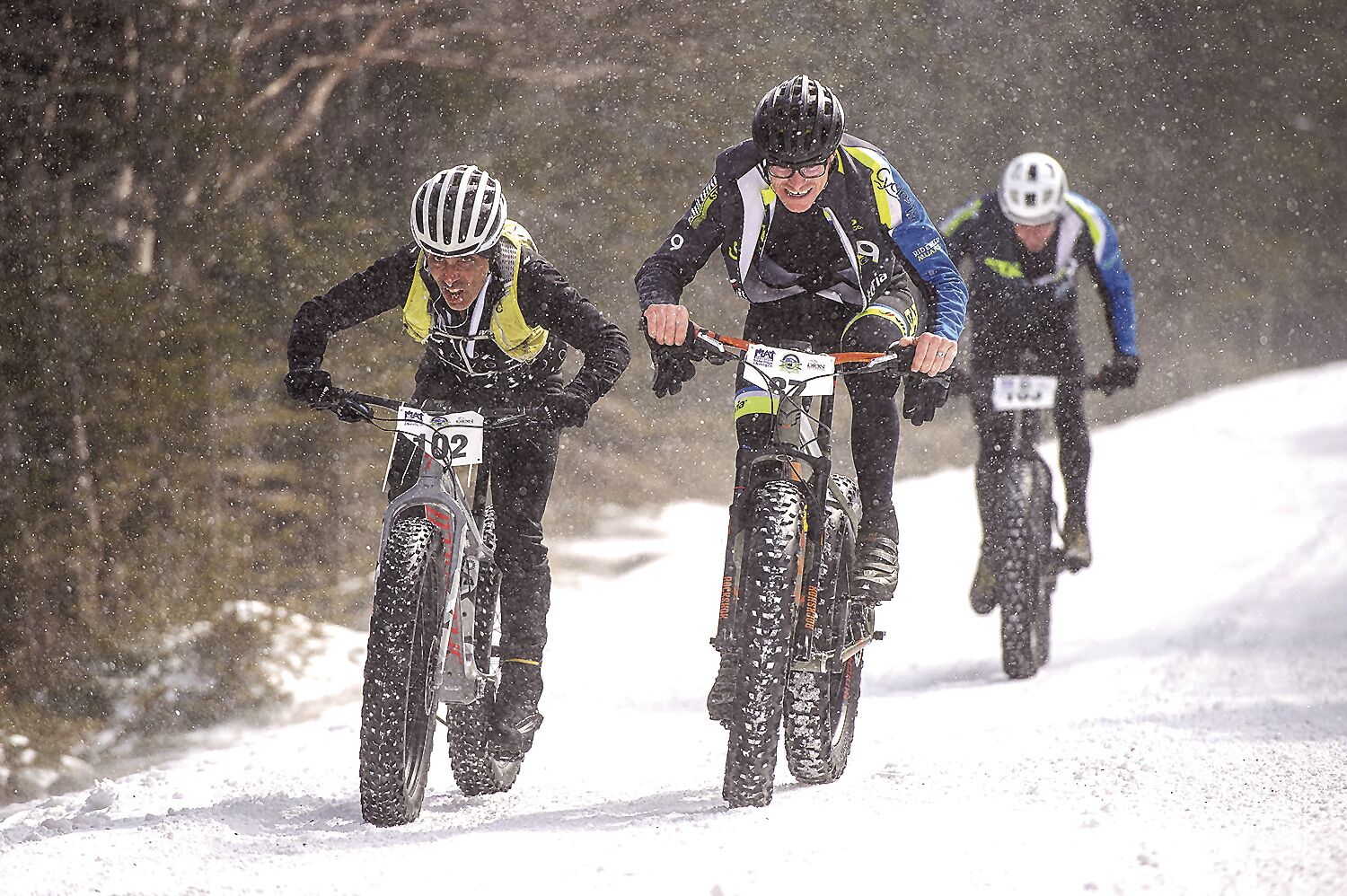 ski shoe and fat bike to the clouds