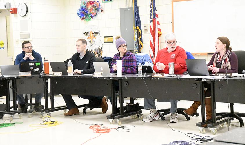 Conway School Board - high school restructuring - Aimee Frechette with school board