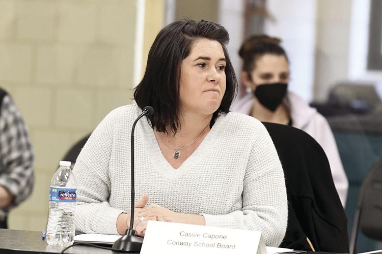 Cassie Capone - first Conway School Board meeting
