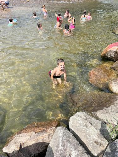 Conway Rec - record-setting summer - swimming in the Saco