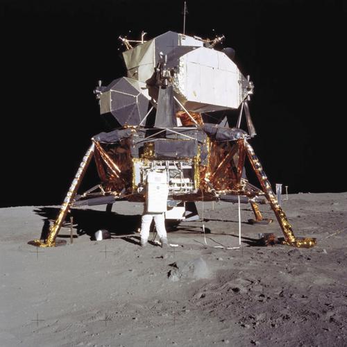 aldrin on moon