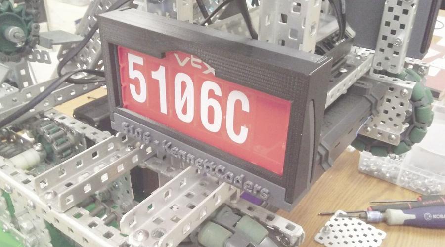 Kate Keefe - robot nameplate holder