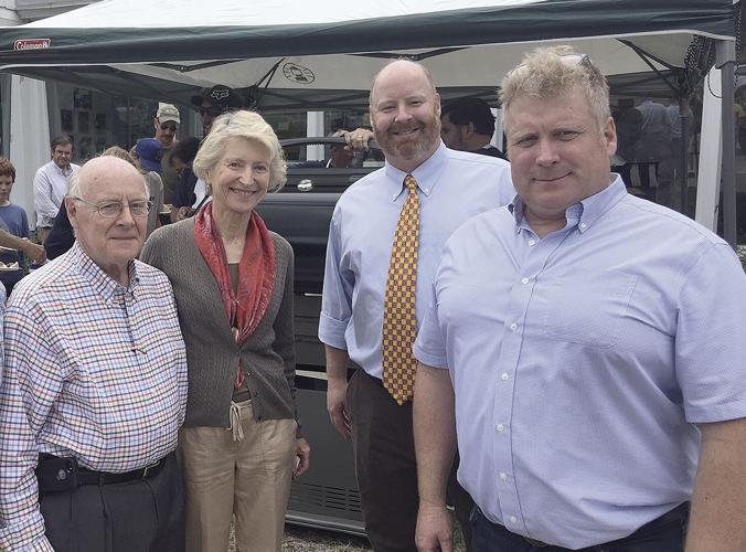 saunders family at bbq