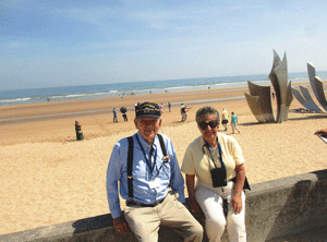Honoring the fallen/WW II veteran Dwight Smith visits D-Day site in Normandy