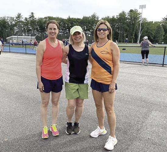 Maine Senior Games - Cathy Livingston with Eileen Livingston and Terry Ballou