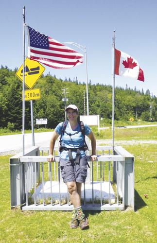 Amy Berrier at the border