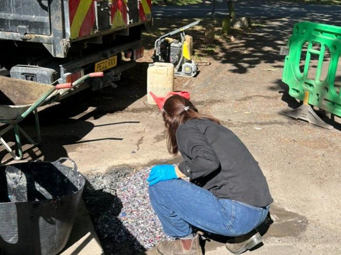 Council is using binned fast fashion items – to plug potholes