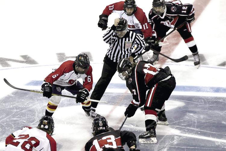 Berlin-Gorham hockey - finals - opening puck drop