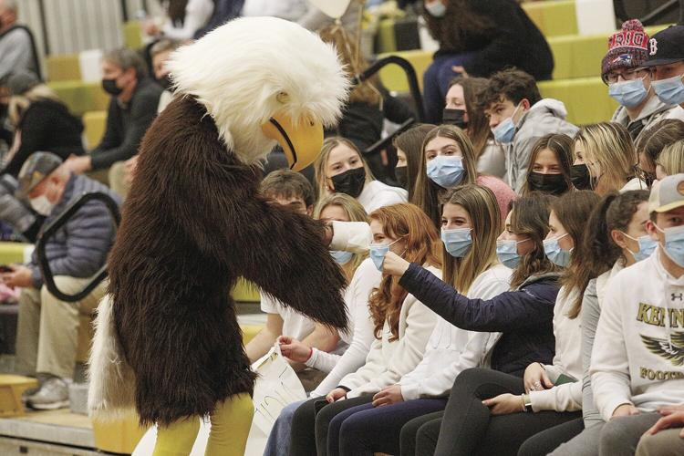 01-26-22 KHS MBB eagle fist bumps