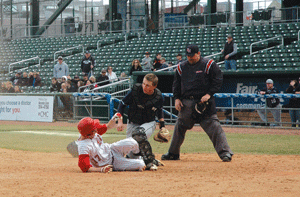 Mounties climb past Spartans late 10-5