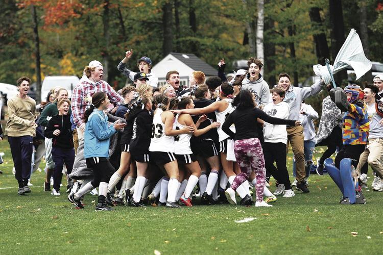 10-19-21 KHS FH hug team and fans