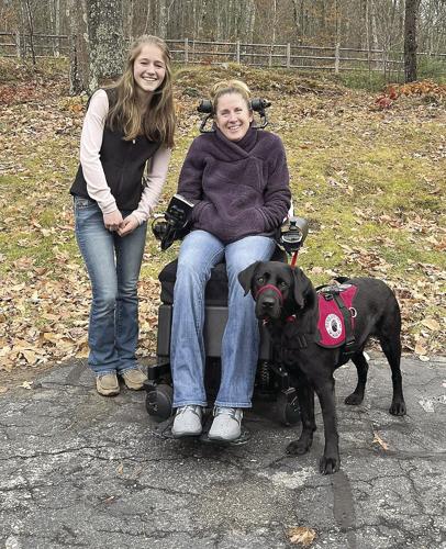 ACTS Graduation preview - Kate Hooks and service dog Gem with Marina Legere