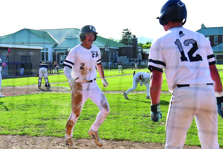FA Baseball - Playoffs - Alex Allain scores 2