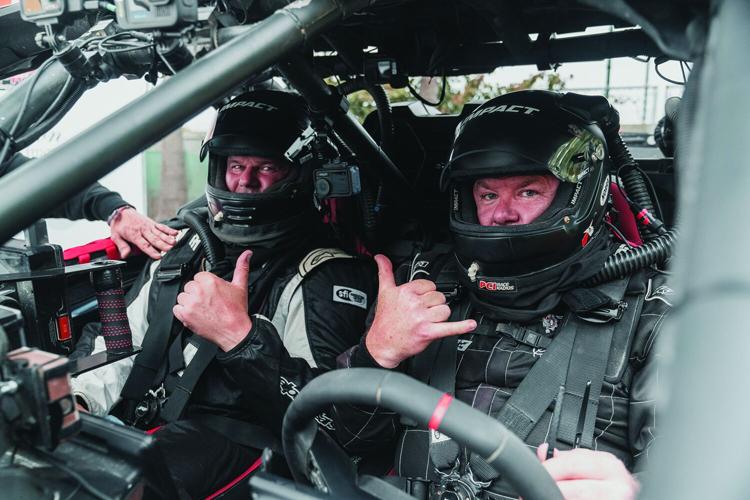 Team 603 Day 1 chuck and Mike in car.jpg