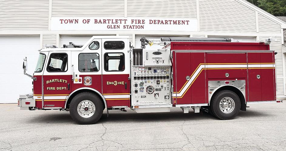New Bartlett Fire Engine - side view in front of station