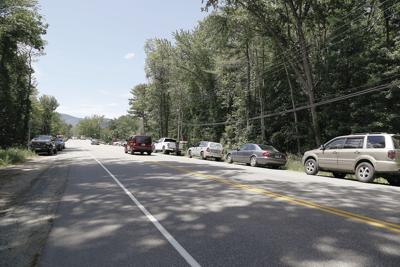 06-13-21 First Bridge cars lining road wide
