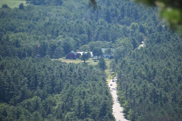 Cathedral Ledge Balloon test