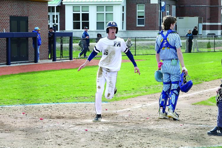 FA Baseball - Noah Day scores a run