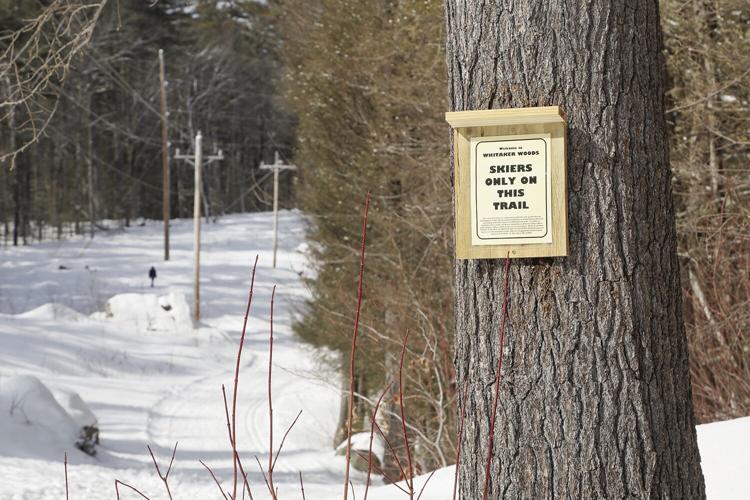 02-27-23 Whitaker Woods skiers only sign
