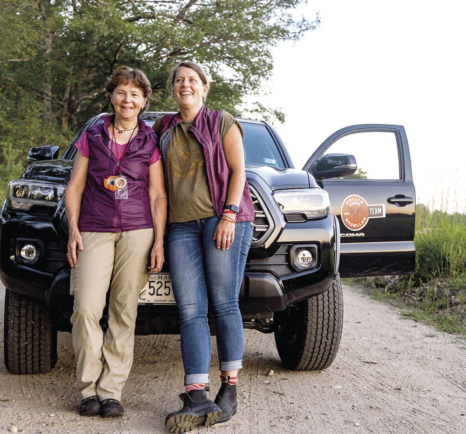 Morocco rally - Val Rothen and Thelma Maguire