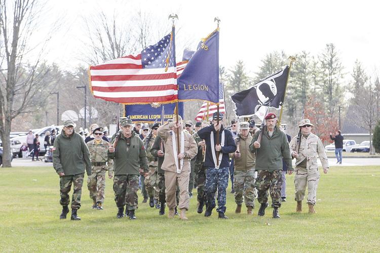 11-11-24 Vets Day color guard head on