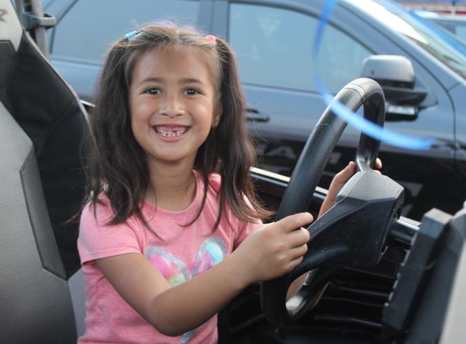 At the wheel is young Miss Hoang, of Berlin,