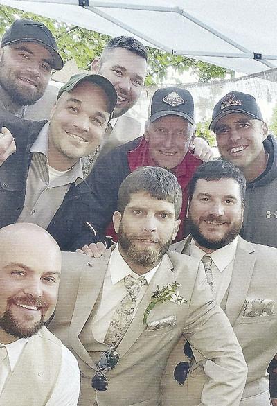 Coach Enman and atheltes