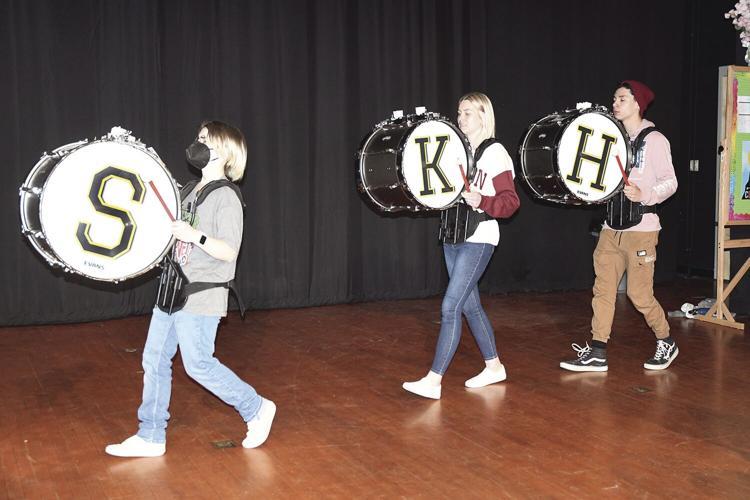 KHS Drumline - Rosie Sherlock, Makaylah Hall and Alex Villalobos