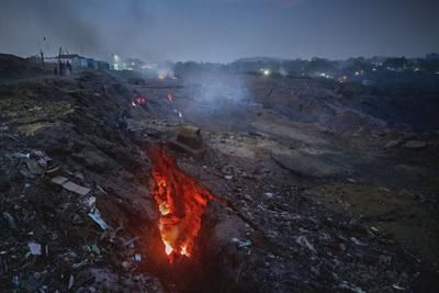The Jharia coal field in India has been on fire underground since 1916.
