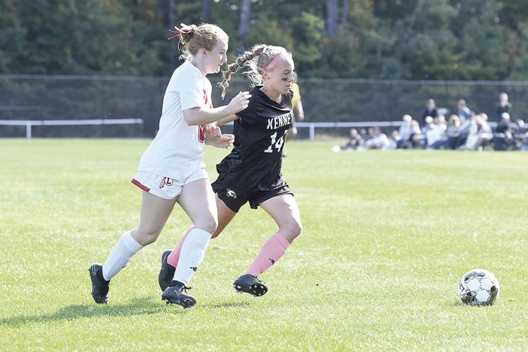 KHS Girls Soccer - Lette Zipf wins ball battle