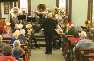 Participants come from around New England for annual TubaChristmas