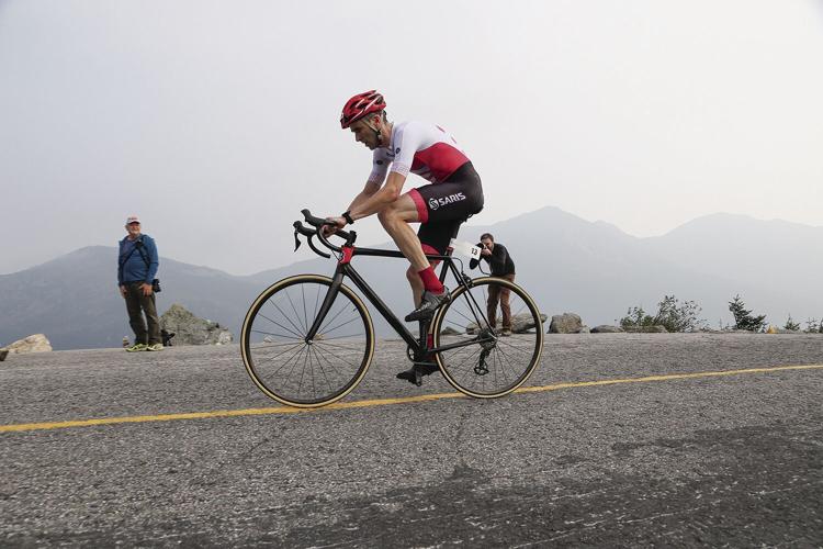 08-17-24 Bicycle Hillclimb top man side photogs
