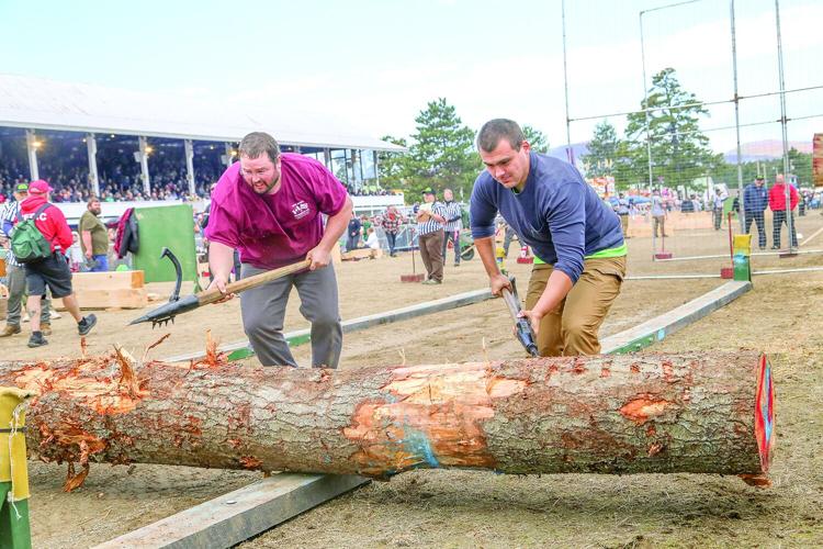 10-05-26 Fryeburg Fair woodsmens log roll medium