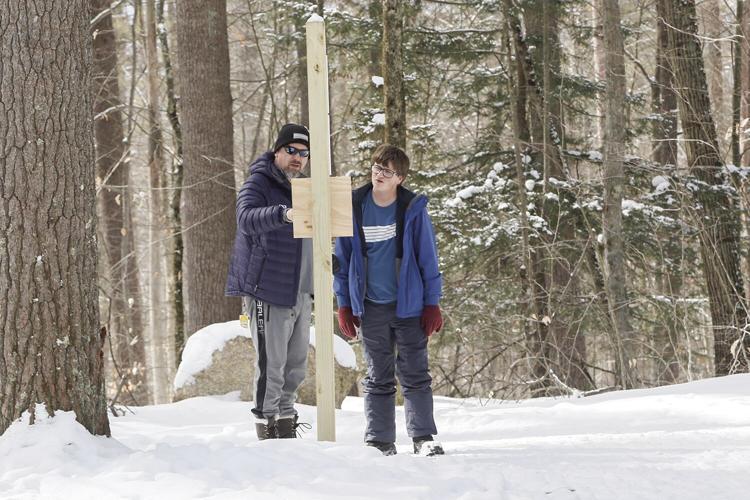 02-27-23 Whitaker Woods looking at sign
