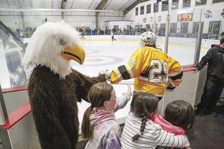 02-03-24 KHS Hockey high fives 1
