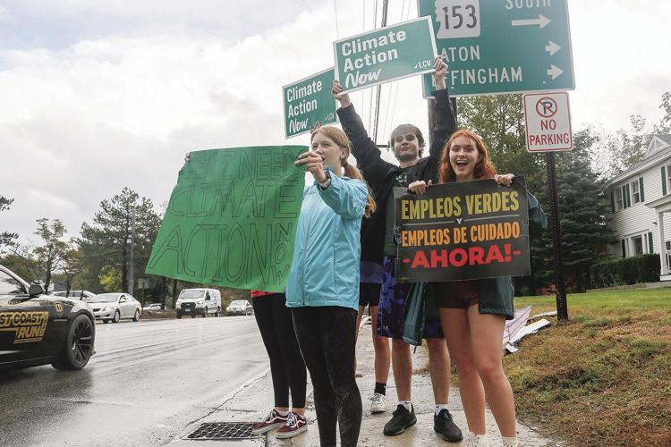 09-24-21 Climate Rally kennett group by street sign