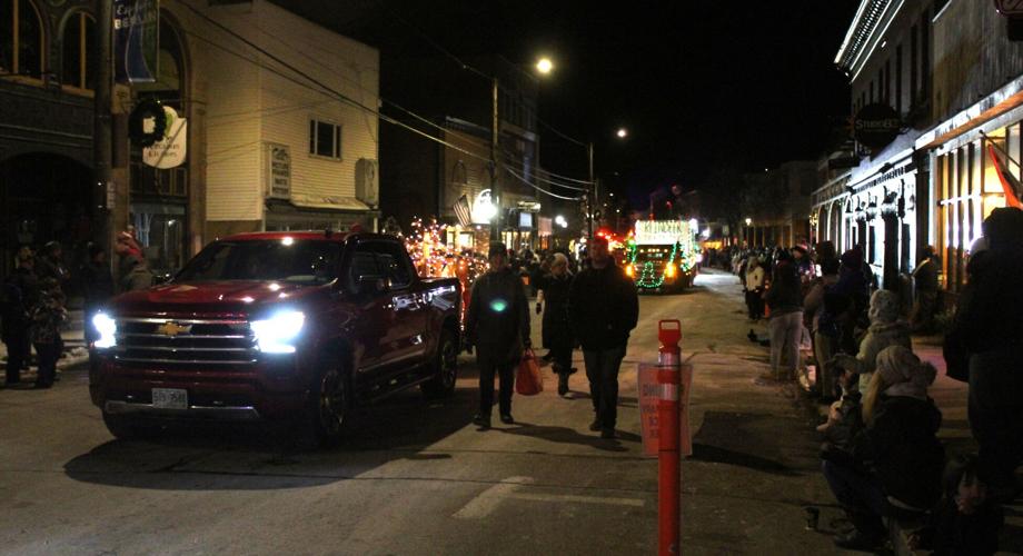 A street scene from Saturday night's parade on Nov. 29