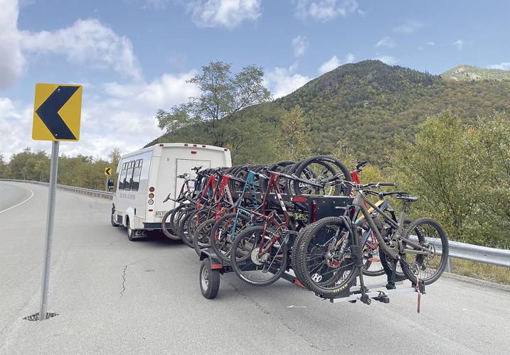 Wheel Fun - high school mountain bike racing - Fryeburg Academy mountain bike team’s bus and trailer
