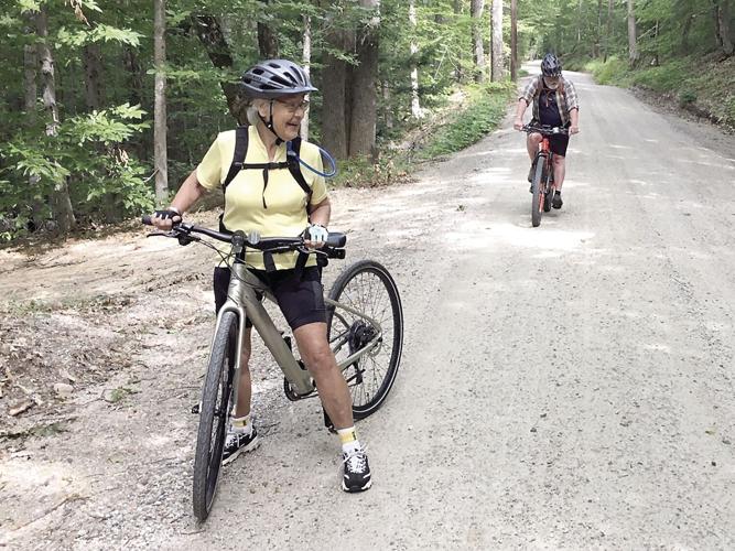 Wheel Family Fun - Barbara Douglas and Peter Minnich with e-bike