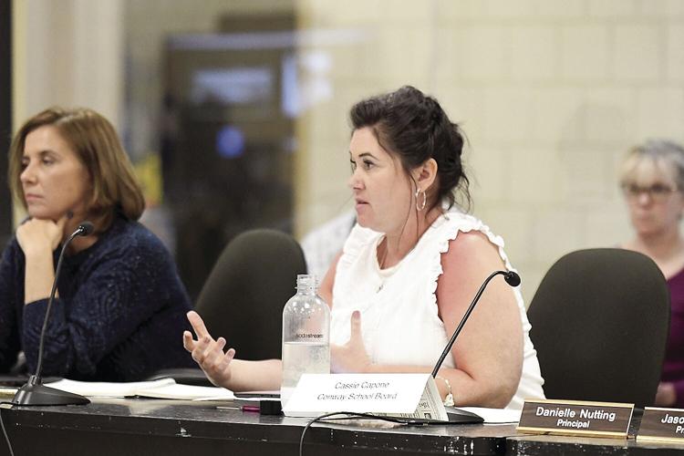 Conway School Board - administrator raises - Cassie Capone