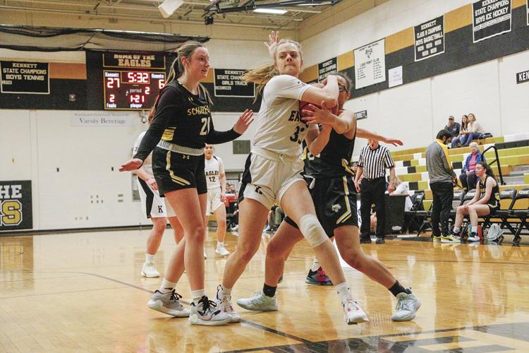 03-02-23 KHS WBB Playoffs chick holding on